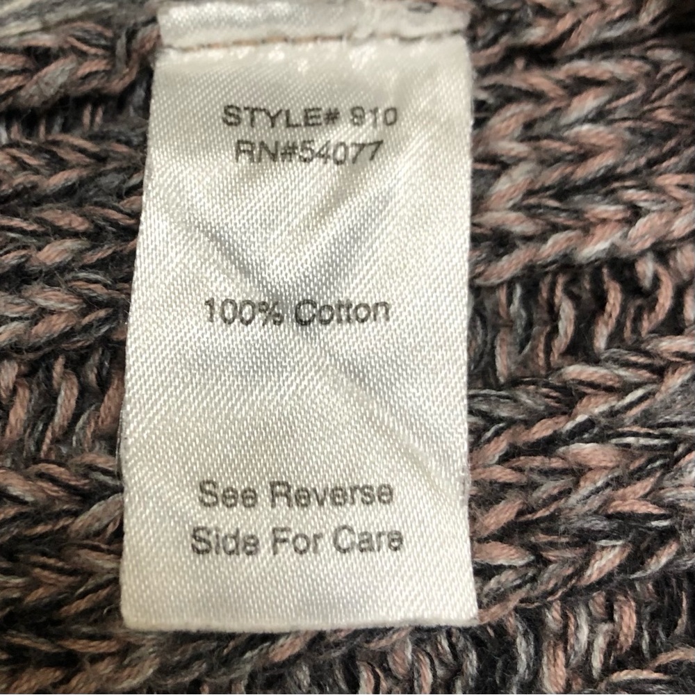 CAbi | Chunky Knit Open Front Shawl Collar Cardigan Sweater - Picture 15 of 15